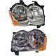 Headlight Set For 2008-2010 Jeep Grand Cherokee Left And Right With Bulb 2pc