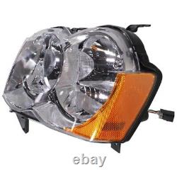 Headlight Set For 2008-2010 Jeep Grand Cherokee Left and Right With Bulb 2Pc