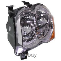 Headlight Set For 2008-2010 Jeep Grand Cherokee Left and Right With Bulb 2Pc