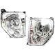 Headlight Set For 2008-2012 Jeep Liberty Left And Right With Fog Light 2pc