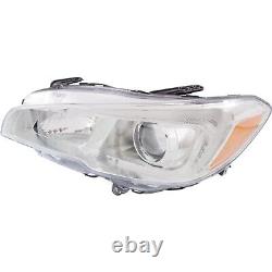 Headlight Set For 2015 2016 2017 2018 Subaru WRX Left and Right With Bulb 2Pc