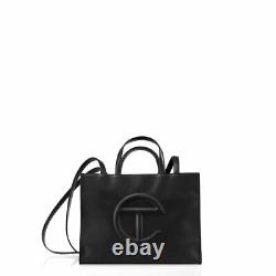 IN HAND TELFAR Medium Black Shopping Bag BRAND NEW