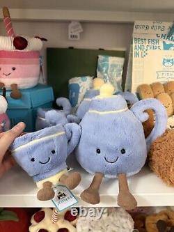Jellycat Teapot teacup set. London Exclusive Limited Edition. Brand new with tag