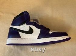 Jordan 1 Retro High OG Court Purple (555088-500) BRAND NEW Size 9.5 with OG BOX