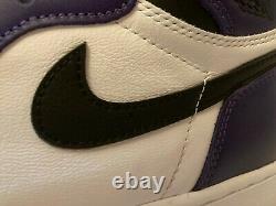 Jordan 1 Retro High OG Court Purple (555088-500) BRAND NEW Size 9.5 with OG BOX