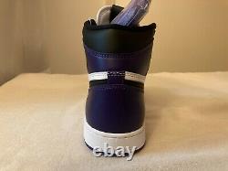 Jordan 1 Retro High OG Court Purple (555088-500) BRAND NEW Size 9.5 with OG BOX