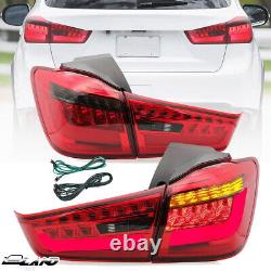 LED Tail Lights For 12-18 Mitsubishi ASX Outlander Sport Rear Lamp Assembly Pair