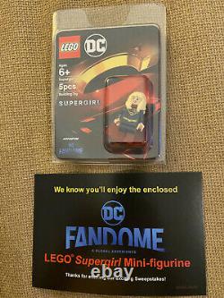 LEGO Supergirl Minifigure DC Fandome Exclusive BRAND NEW SDCC Comic Con