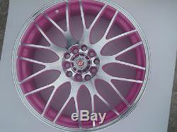 Limited Edition 17x7J Pink Yazmine Alloy Wheels Brand New for Audi A3 TT +More