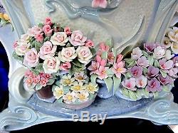 Lladro Gazebo In Bloom Limited Edition #1865 Brand Nib Girl Flowers Rare F/sh