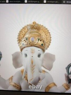 Lladro Limited Edition Mridamgam Ganesha #7184 Brand Nib Hinduism Save$$ F/sh