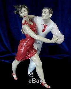 Lladro Salsa Brand Nib #9146 Dancer Limited Edition Couple Dancing $325 Off F/sh