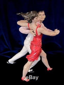 Lladro Salsa Brand Nib #9146 Dancer Limited Edition Couple Dancing $325 Off F/sh