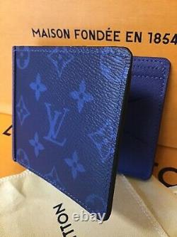 Louis Vuitton Multiple Wallet Cobalt Blue Monogram Brand New M30299 Discontinued
