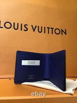 Louis Vuitton Multiple Wallet Cobalt Blue Monogram Brand New M30299 Discontinued