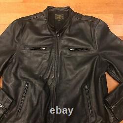 Lucky Brand Bonneville Racer Handcrafted Leather Jacket XXL 2xl Limited Edition