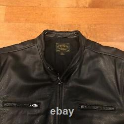 Lucky Brand Bonneville Racer Handcrafted Leather Jacket XXL 2xl Limited Edition