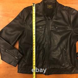 Lucky Brand Bonneville Racer Handcrafted Leather Jacket XXL 2xl Limited Edition