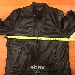 Lucky Brand Bonneville Racer Handcrafted Leather Jacket XXL 2xl Limited Edition