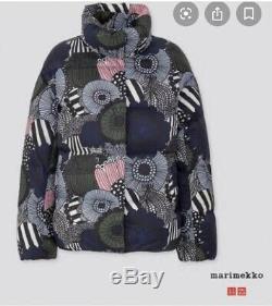 Marimekko Limited Edition Size S Down Puffer Jacket Sold Out Uniqlo Brand New