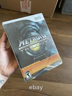 Metroid Prime Trilogy Collector's Edition Wii Steelbook Brand New Factory Sealed