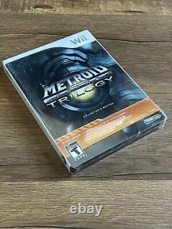 Metroid Prime Trilogy Collector's Edition Wii Steelbook Brand New Factory Sealed