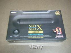 Neo Geo X Gold LIMITED EDITION BRAND NEW SEALED LOW SERIAL ORIGINAL Japan