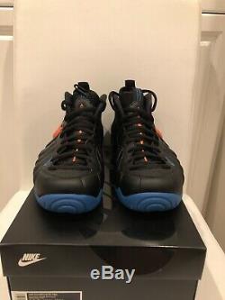 Nike Air Foamposite Pro Knicks Black Battle Blue/Orange 624041-010 BRAND NEW