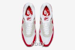 Nike Air Max 1 Anniversary 2017/2018 UK 10 US 11 EU 45 Red White AM1 Brand New