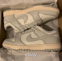 Nike Dunk Low Light Bone Grey Trainer White Shoe Size Uk 7 Us 8 Brand New