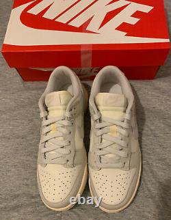 Nike Dunk Low Light Bone Grey Trainer White Shoe Size Uk 7 Us 8 Brand New