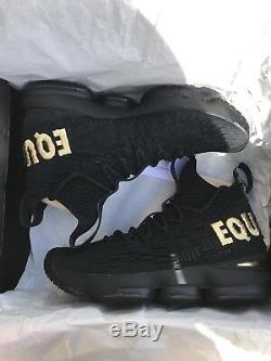 Nike Lebron 15 Equality Black Limited Edition sz 9.5 Brand New Original Boxes