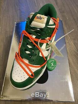 Nike X OFF WHITE DUNK LOW Pine Green Size 10.5 (BRAND NEW WITH BOX) Stock X