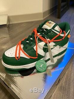 Nike X OFF WHITE DUNK LOW Pine Green Size 10.5 (BRAND NEW WITH BOX) Stock X