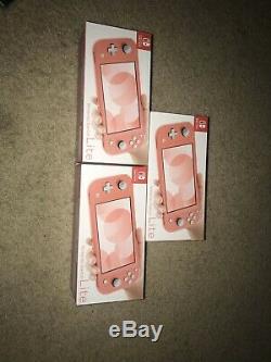 Nintendo Switch Lite Coral Pink Limited Edition BRAND NEW (SHIPS Same Day!)