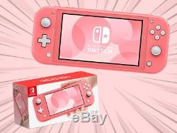 Nintendo Switch Lite Coral Pink Limited Edition BRAND NEW (SHIPS Same Day!)