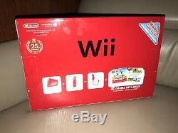 Nintendo Wii Limited Edition Red Console 25th Anniversary, Brand New