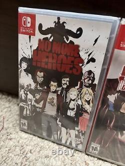 No More Heroes 1 & 2 Nintendo Switch Best Buy Variant Cover BRAND NEW