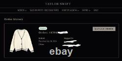 OFFICIAL TAYLOR SWIFT Folklore Cardigan Limited Edition XS/S BRAND NEW