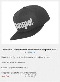 Official Daupe! Limited Edition /100 Snapback Hat BRAND NEW