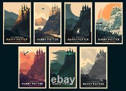 Olly Moss/Pottermore Harry Potter Print Set (2016 Limited Edition) Brand New