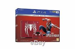 PS4 Limited Edition Amazing Red Marvels Spider-Man 1TB Brand New Sealed