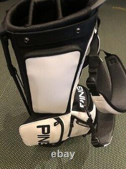 Ping Hoofer Tour Bag 5-Way Top Color White/Black / Limited Edition / Brand New