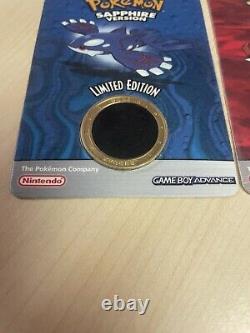 Pokemon Limited Edition Ruby & Sapphire Gba Collector Coins- Brand New