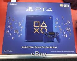 Ps4 Blue And Gold Limited Edition Days Of Play Brand New Sealed 1TB Slim System