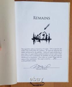 SIGNED Remains by Michael McBride Limited 1st Edition w Special Holder Brand Ne