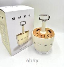 SMEG Brand New Cutlery Set 6x4 With Cutlery Caddy Cream Color Limited Edition