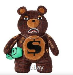 SPRAYGROUND OFFENDED MONEY BEAR TEDDY BEAR BACKPACK Brand New Ready To Ship