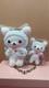 San-x Korilakkuma Plush Toy Set Of 2 White Strawberry Limited Edition Brand New
