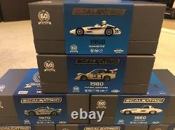 Scalextric 60th Anniversary Full 7 Car Limited Edition Collection Brand New